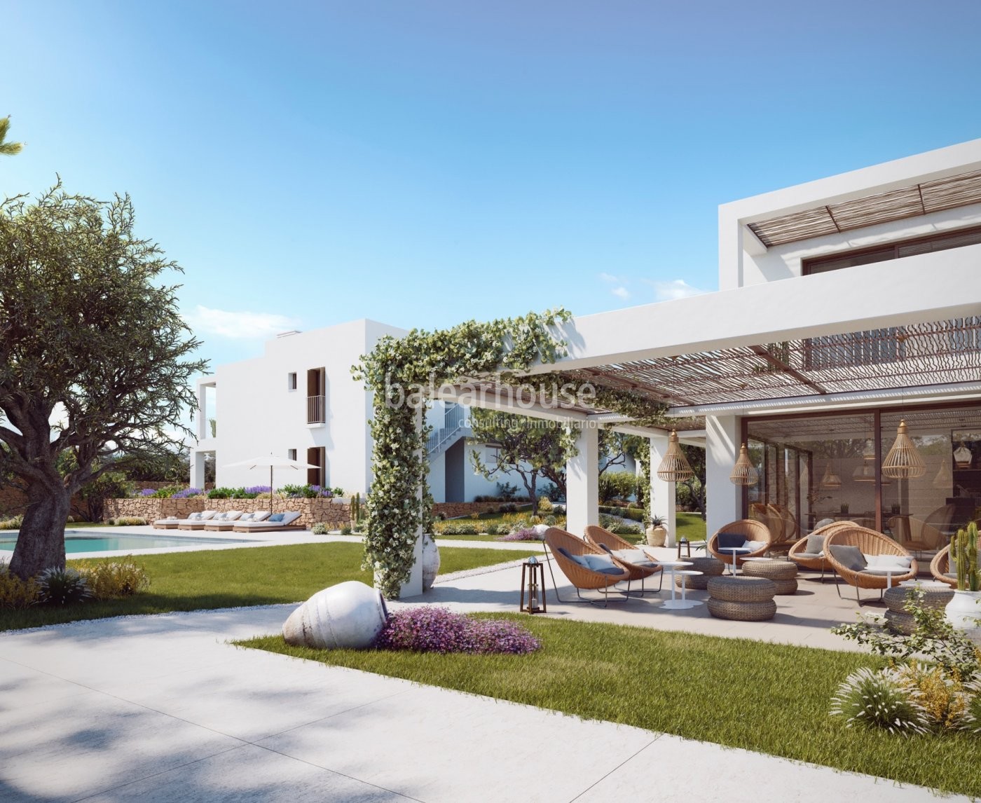 Brand new holiday homes in Formentera providing a natural connection to the beautiful surroundings.