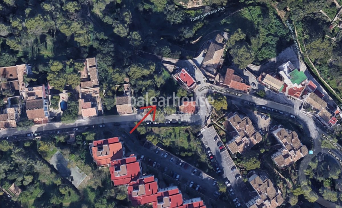 Excelente solar en la Bonanova para vivir en un entorno tranquilo de Palma cerca de bonitas playas.