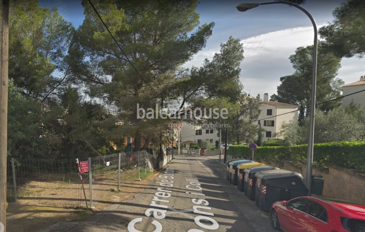 Excelente solar en la Bonanova para vivir en un entorno tranquilo de Palma cerca de bonitas playas.