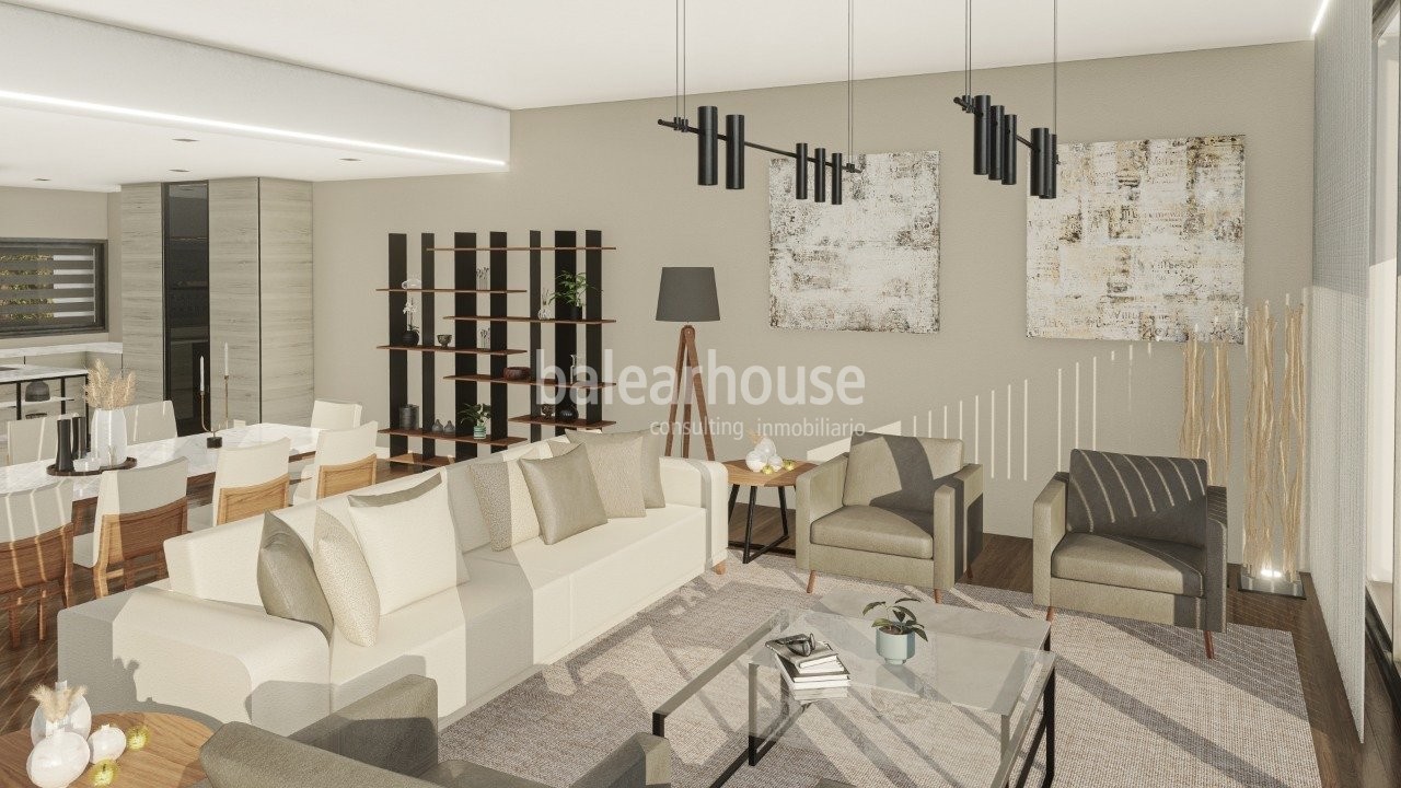 Excellent plot of land with views to the bay of Palma in the green and quiet surroundings of Bunyola