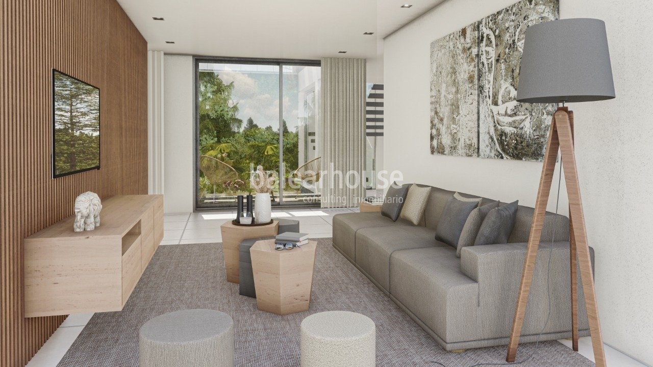 Excellent plot of land with views to the bay of Palma in the green and quiet surroundings of Bunyola