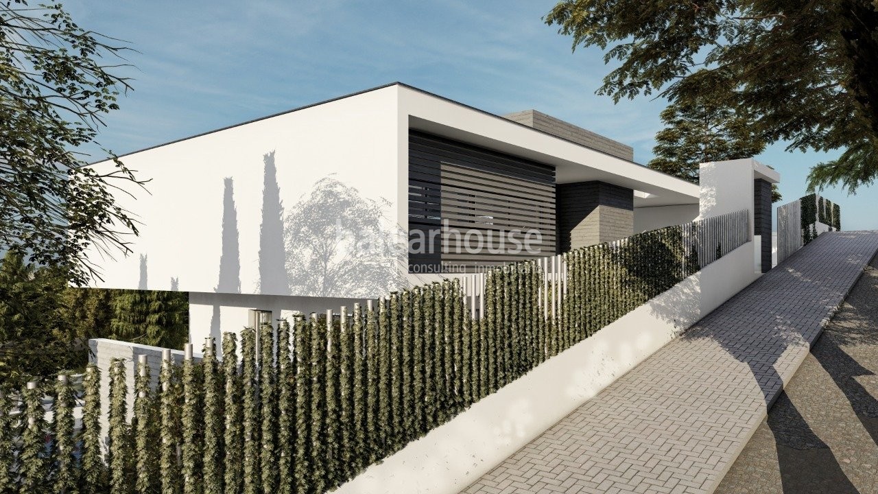 Excellent plot of land with views to the bay of Palma in the green and quiet surroundings of Bunyola