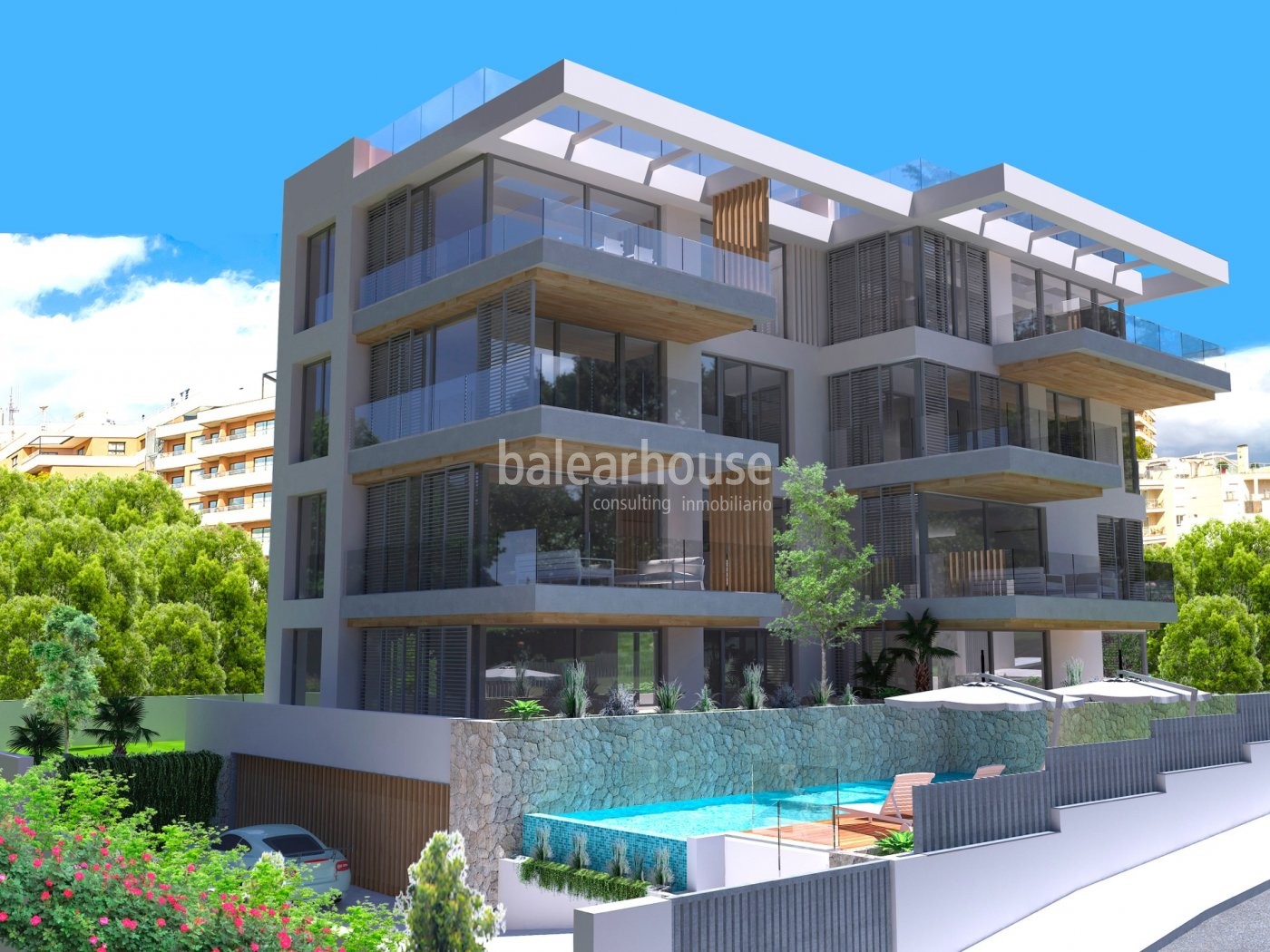 Neubauwohnung von hoher Qualität und Komfort mit besten Blicken in Palma