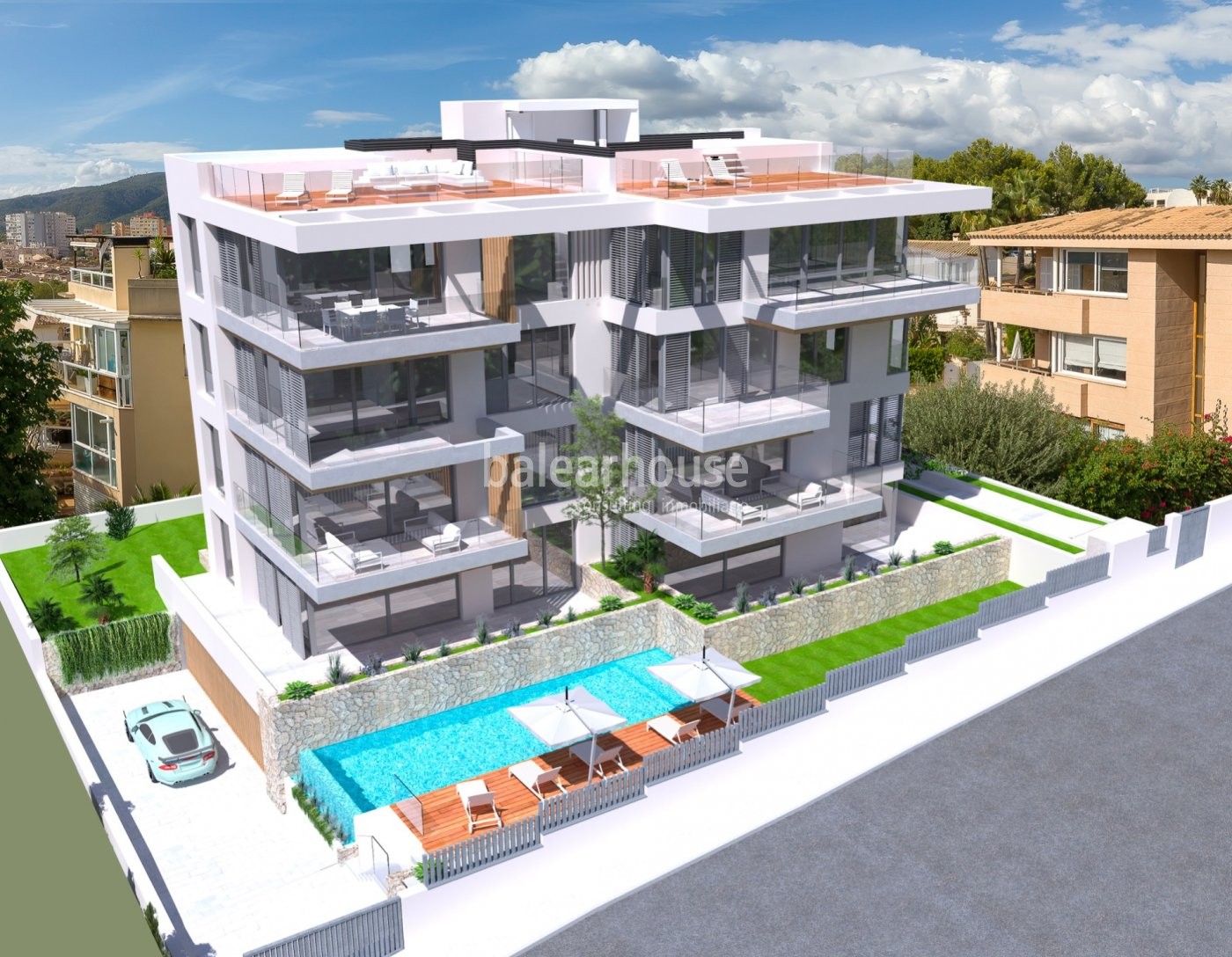 Altas calidades, confort y vistas despejadas se unen en este piso de obra nueva en Palma.