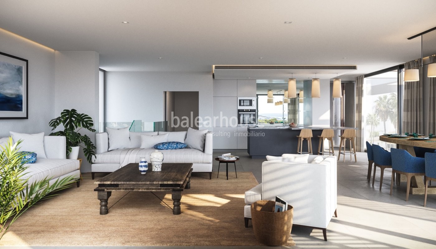 High quality, comfort and unobstructed views come together in this newly built flat in Palma.