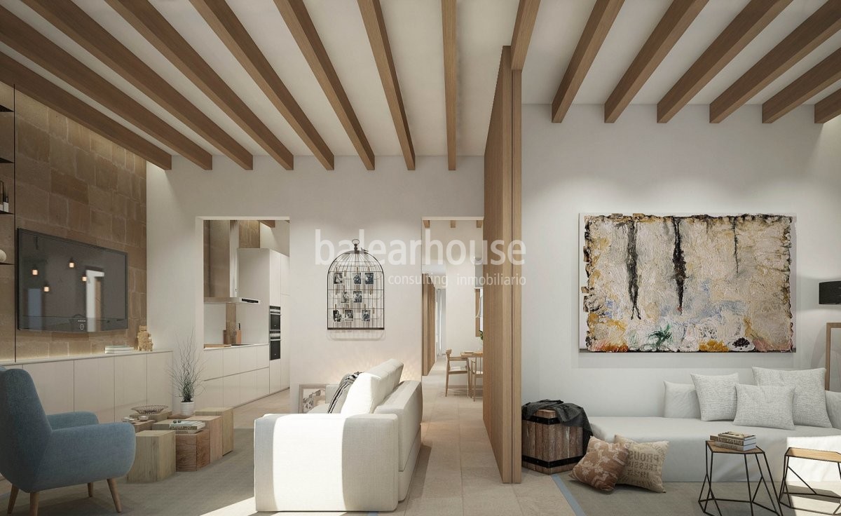 Tradition and design in this new construction apartment privilegedly located in Santa Catalina.