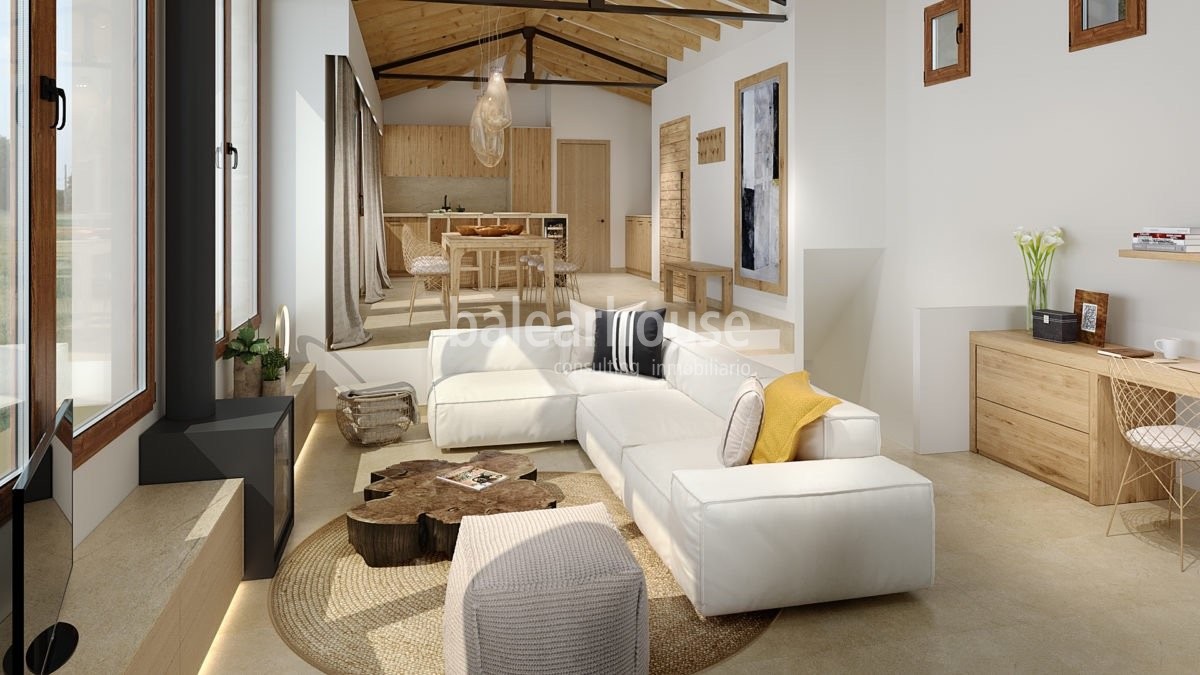 Preciosa casa de obra nueva con vistas al verde del bosque y al azul del mar en Galilea.