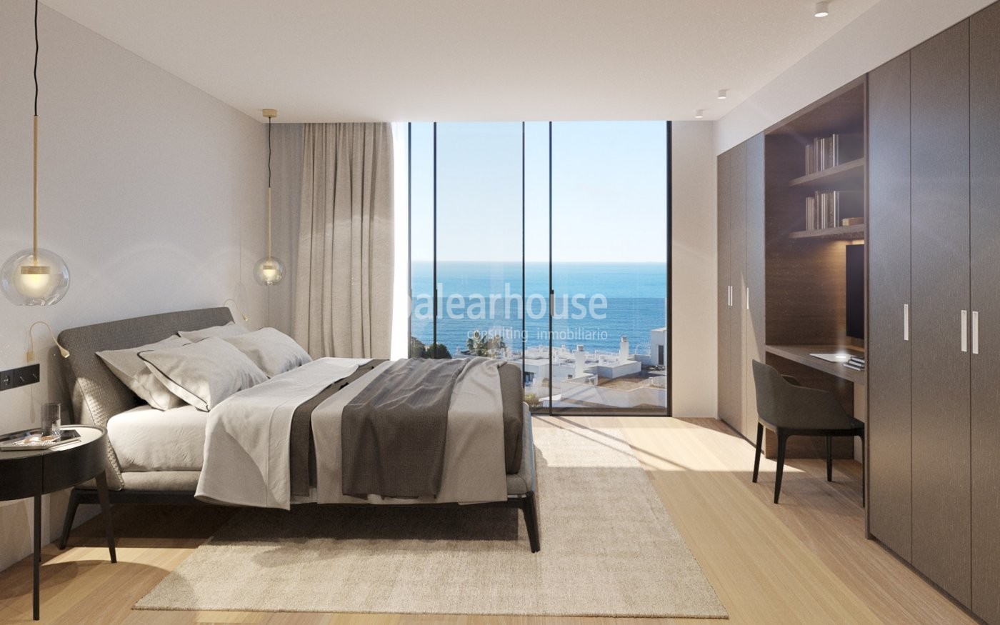 Espectacular piso de diseño contemporáneo abierto a unas deslumbrantes vistas al mar.