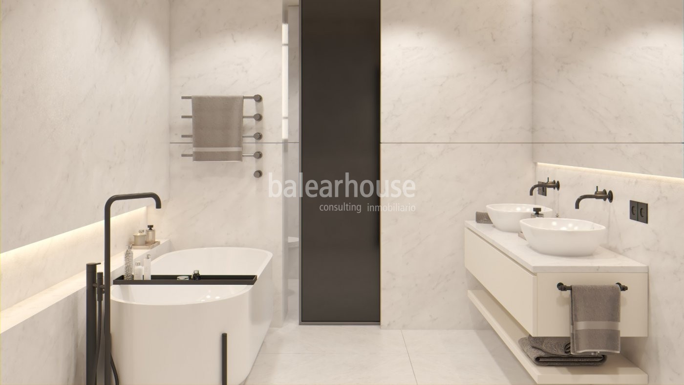 Elegantes Penthouse mit tadellosem, modernem Design und den besten Qualitäten im Herzen von Palma.