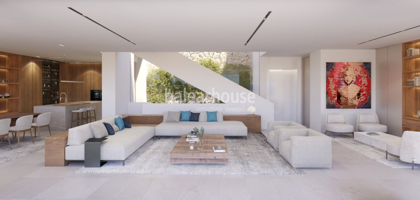 Spectacular newly built modern villa with sea view in Costa den Blanes