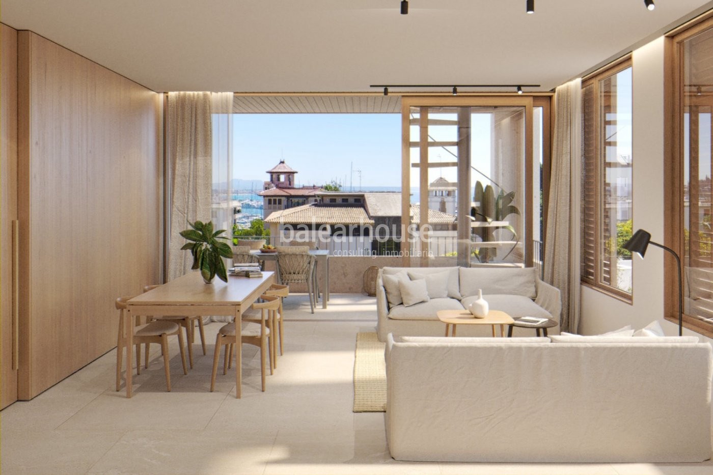 Fabulous newly built penthouse with swimming pool and solarium in the area of Son Armadans in Palma.