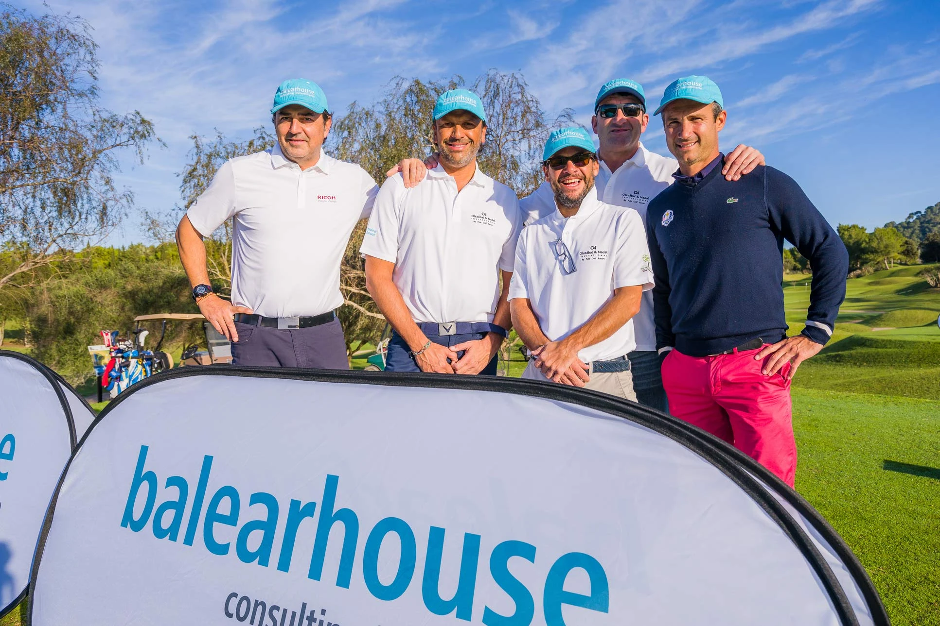 Balearhouse con la VI edición del Torneo de Golf Olazábal & Nadal Invitational by Pula Golf Resort donde deporte y gastronomía se unen con fines benéficos.