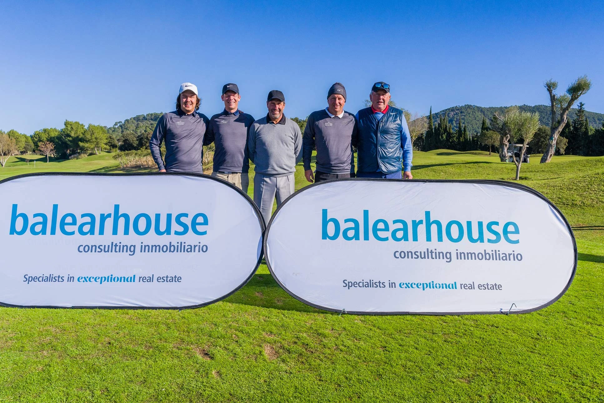 Balearhouse con la VI edición del Torneo de Golf Olazábal & Nadal Invitational by Pula Golf Resort donde deporte y gastronomía se unen con fines benéficos.