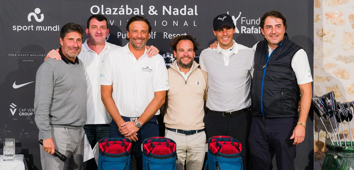 Balearhouse con la VI edición del Torneo de Golf Olazábal & Nadal Invitational by Pula Golf Resort donde deporte y gastronomía se unen con fines benéficos.