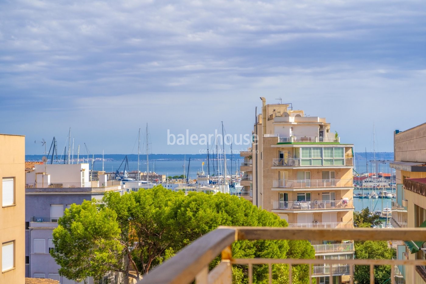 Fantastische Wohnung im Zentrum von Palma mit Terrasse und exzellentem unverbautem Meerblick
