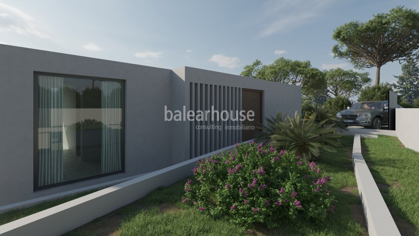 Fantastic modern villa project in Costa de la Calma open to the sea and the beautiful surroundings.