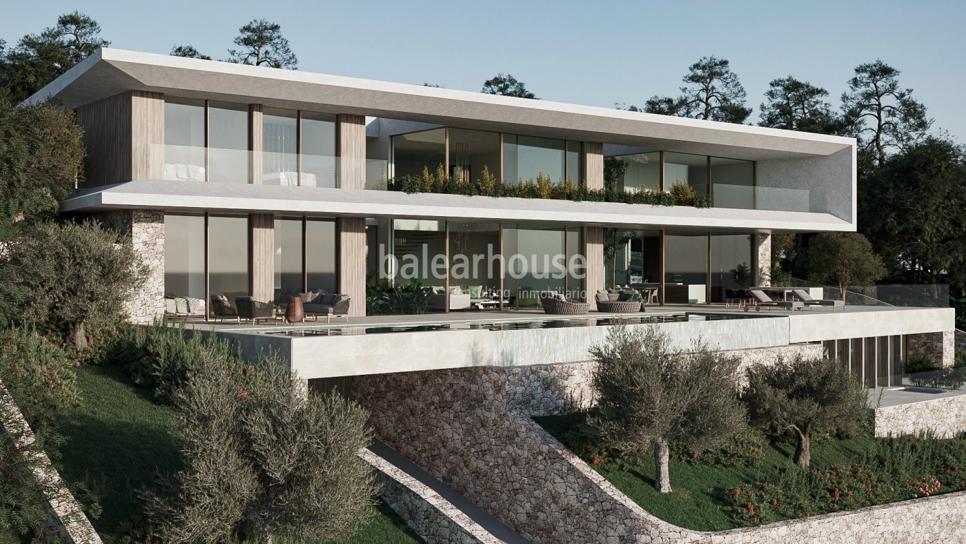 Excelente solar en Son Vida con vistas únicas al mar y a Palma