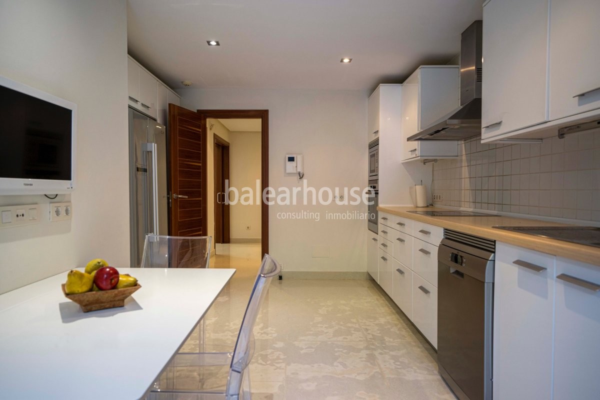 Bright and spacious ground floor apartment with private garden in the stunning Sol de Mallorca area.