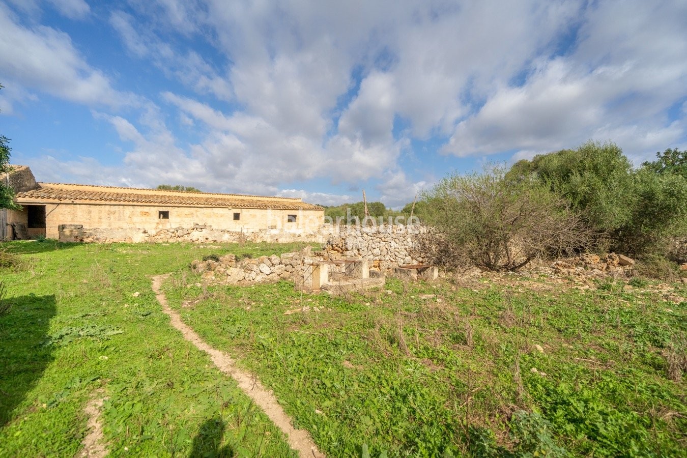 Fantástica finca rústica en el centro de Mallorca rodeada de un gran terreno, luz y verde naturaleza