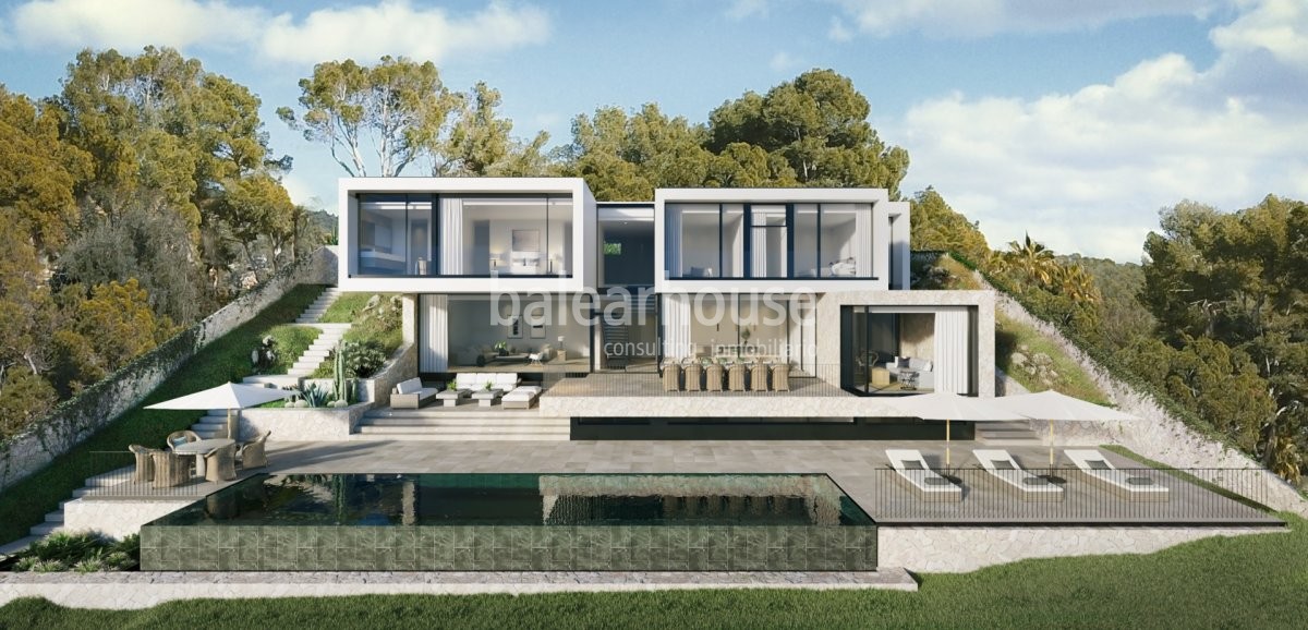 New construction villa where the most innovative design joins magnificent sea views.