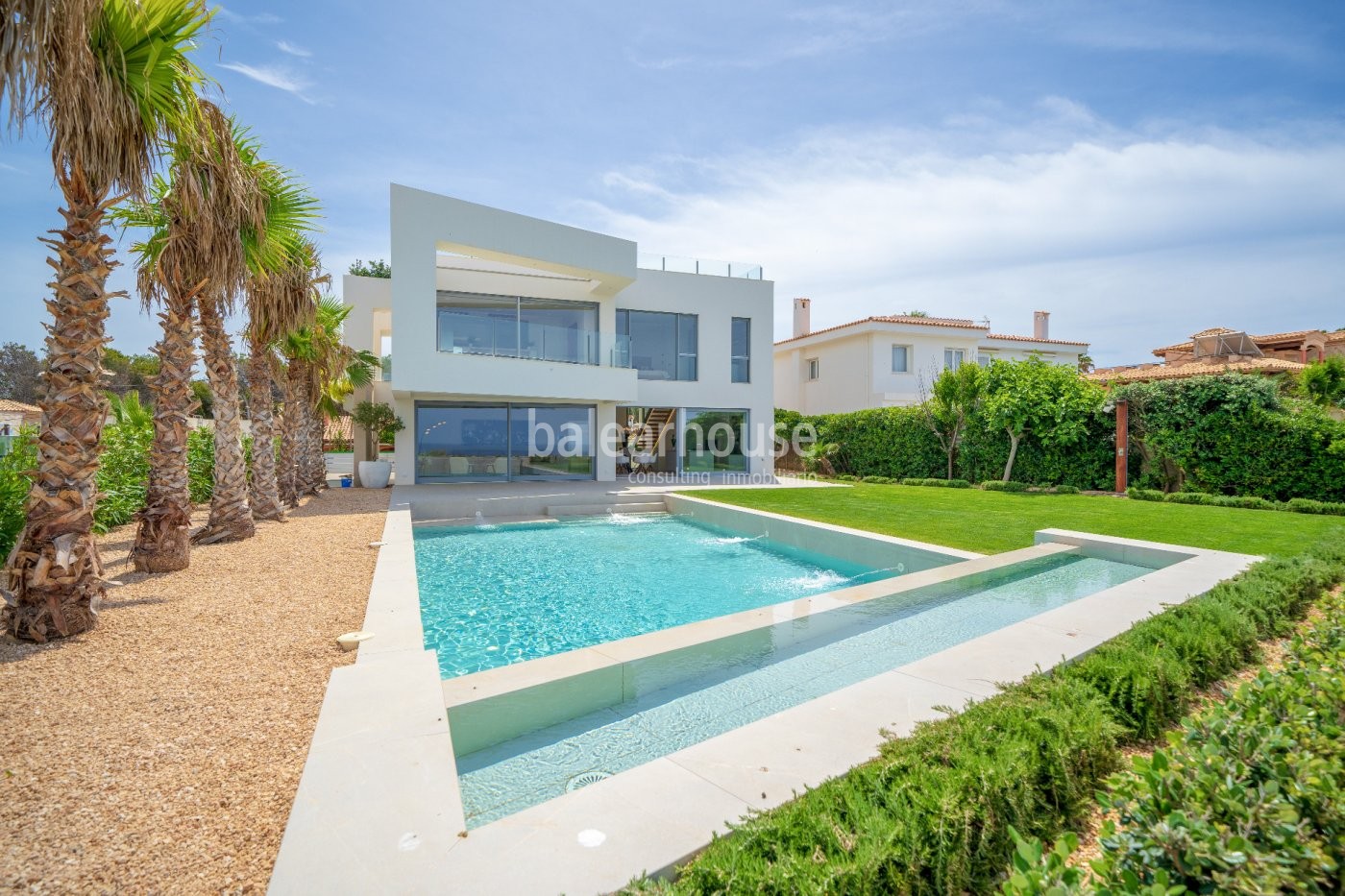 Newly built designer villa on the seafront very close to Port Adriano