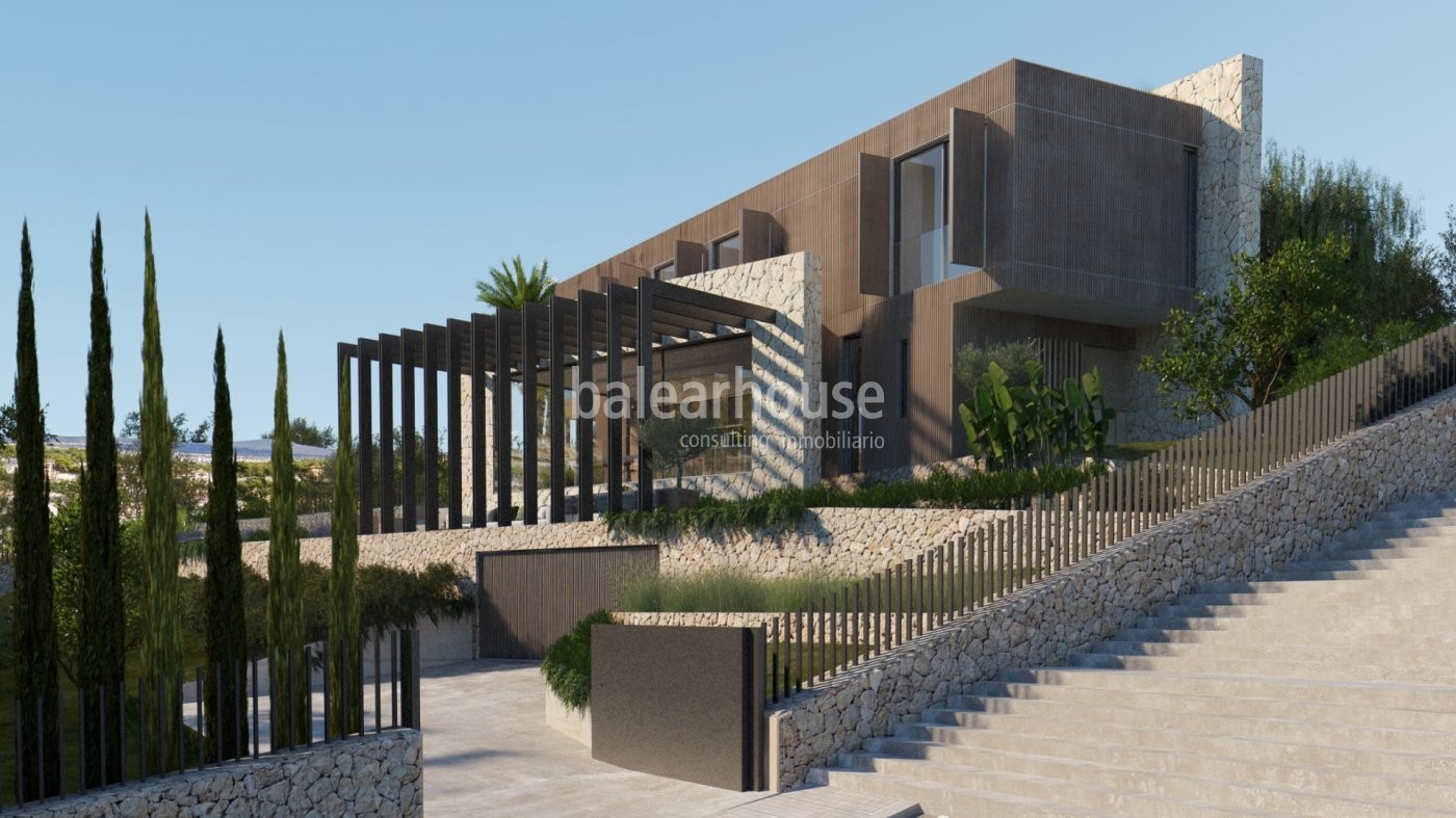 Excelente villa de obra nueva volcada a las preciosas vistas que rodean la zona de Génova en Palma.