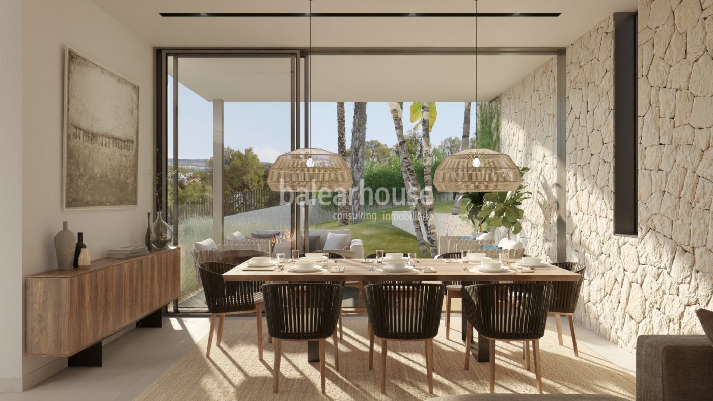 Excelente villa de obra nueva volcada a las preciosas vistas que rodean la zona de Génova en Palma.