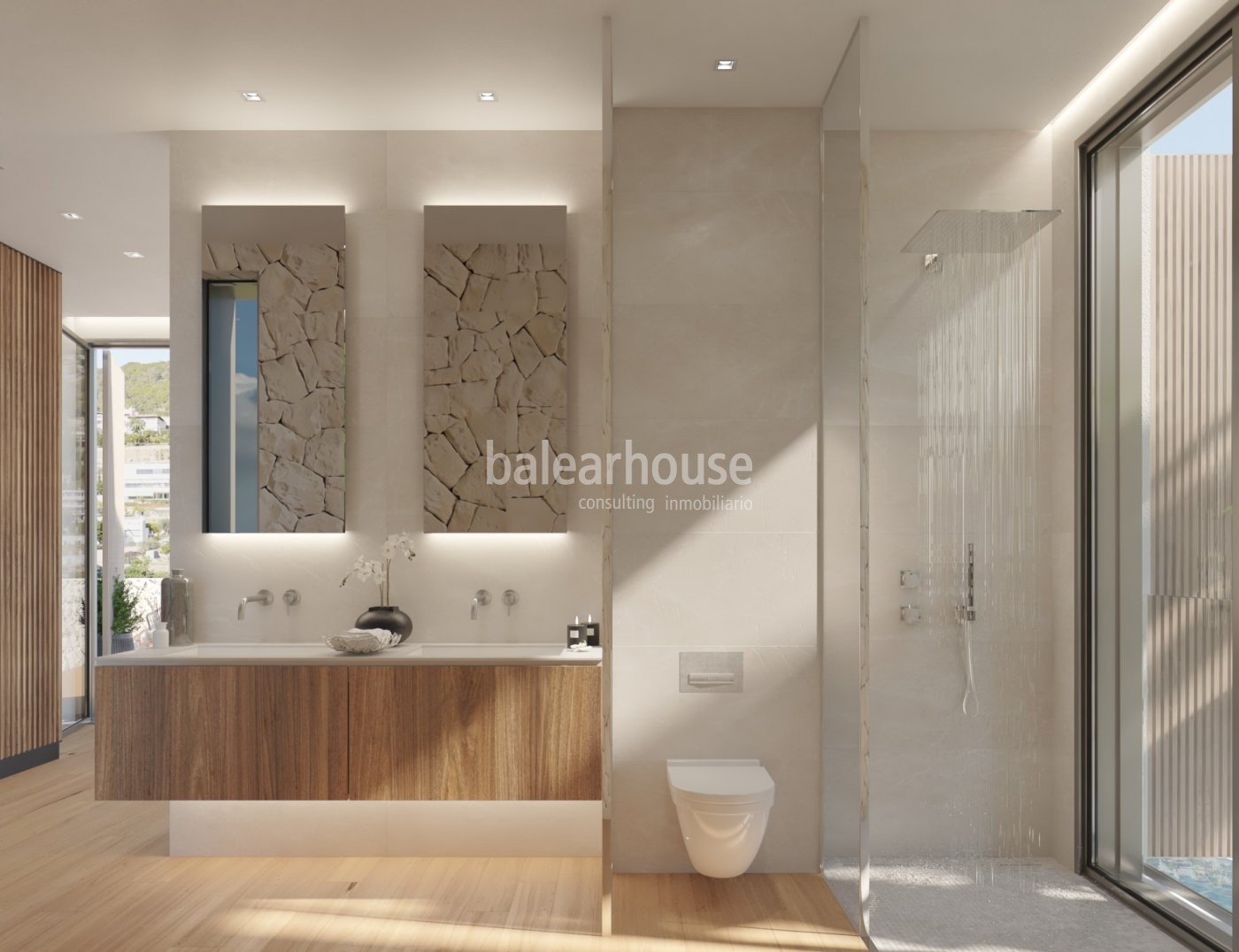 Excelente villa de obra nueva volcada a las preciosas vistas que rodean la zona de Génova en Palma.