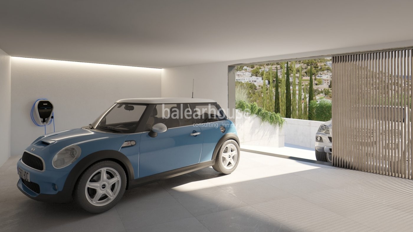 Excelente villa de obra nueva volcada a las preciosas vistas que rodean la zona de Génova en Palma.