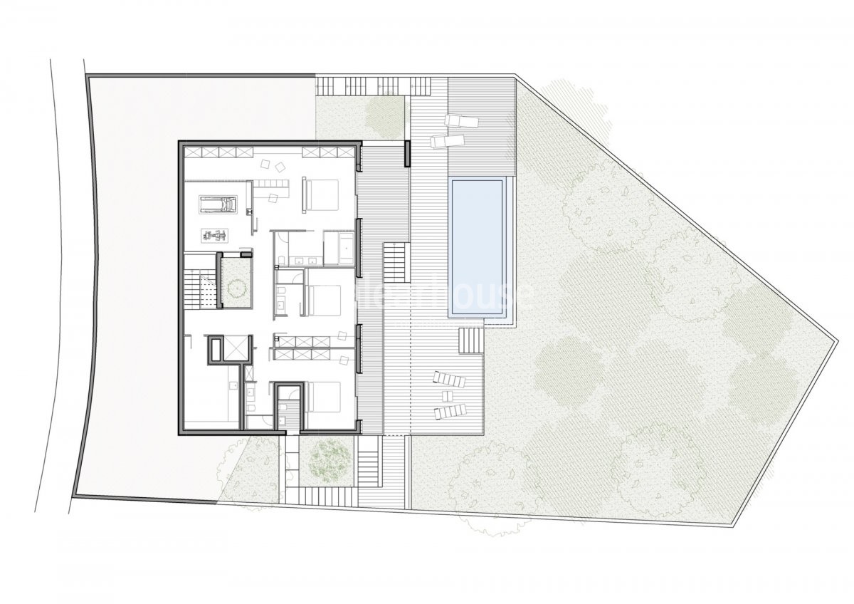 Neue und zeitgemäße Villa in Neubau, die maximales Wohlbefinden an der Costa d'en Blanes bietet.