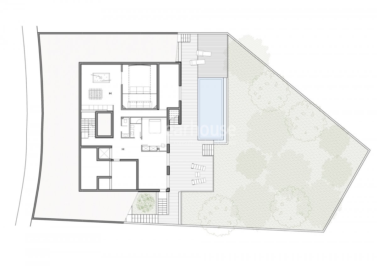 Neue und zeitgemäße Villa in Neubau, die maximales Wohlbefinden an der Costa d'en Blanes bietet.