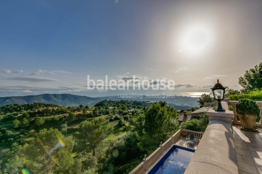 Fantástica Villa de lujo con vistas increíbles al pueblo y al mar en Calvia