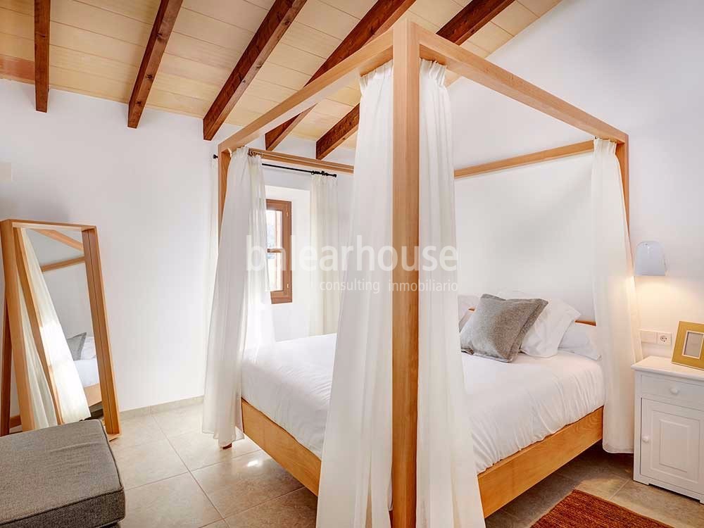 Beautifully renovated traditional farmhouse looking out onto the green valley in Artá.