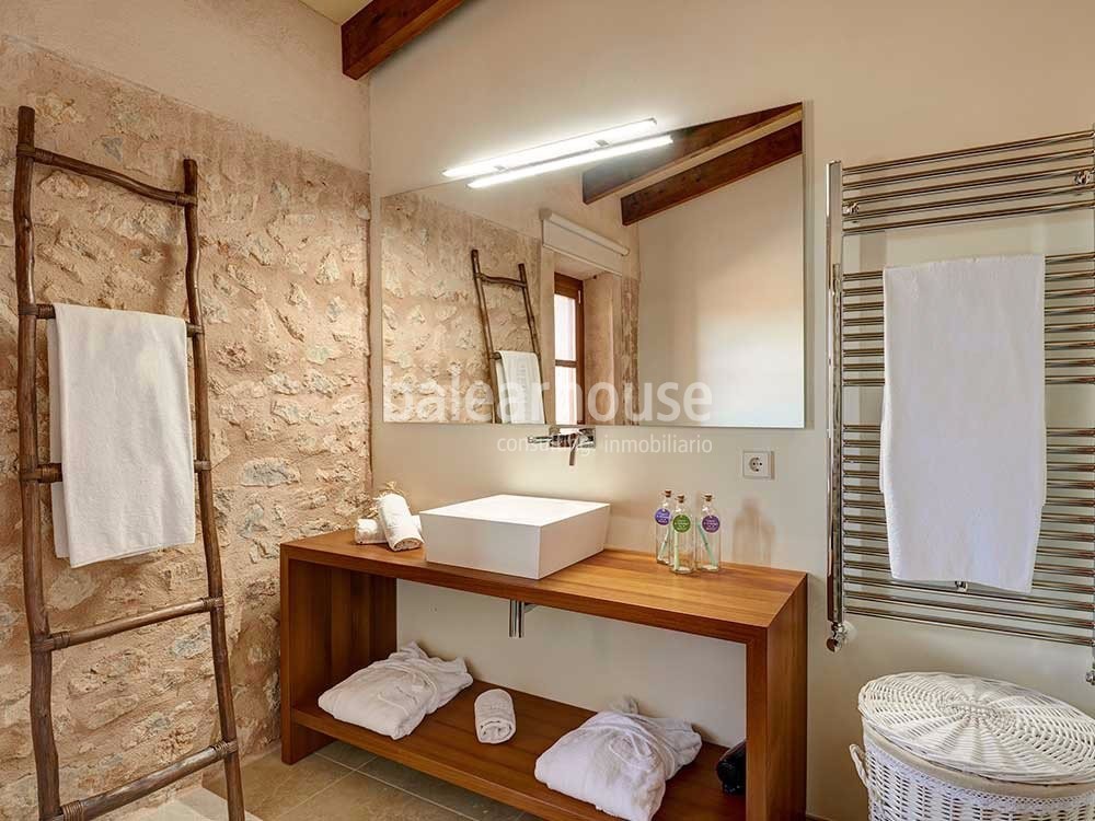 Beautifully renovated traditional farmhouse looking out onto the green valley in Artá.