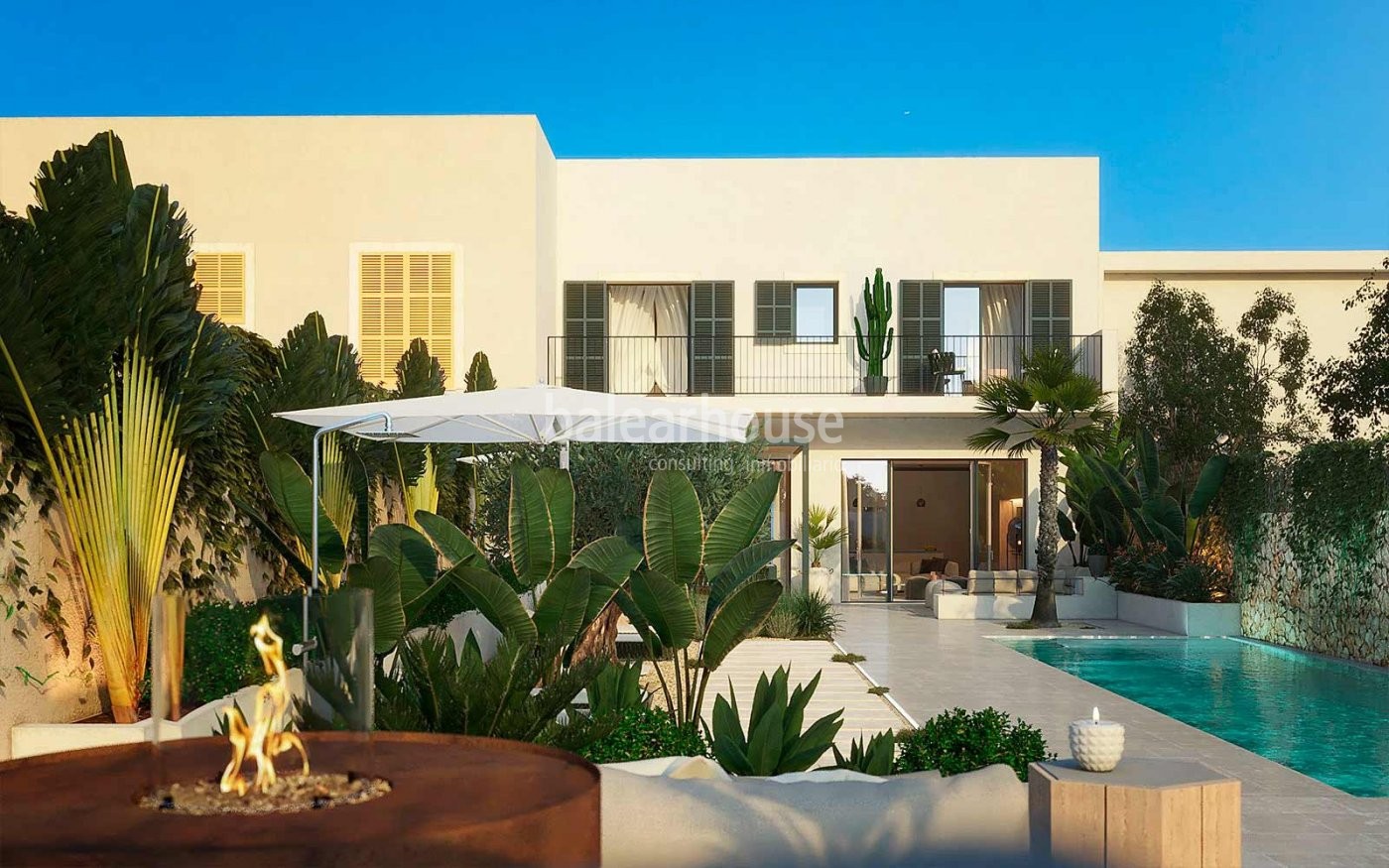 Proyecto de casa de pueblo espectacular con piscina en Ses Salines