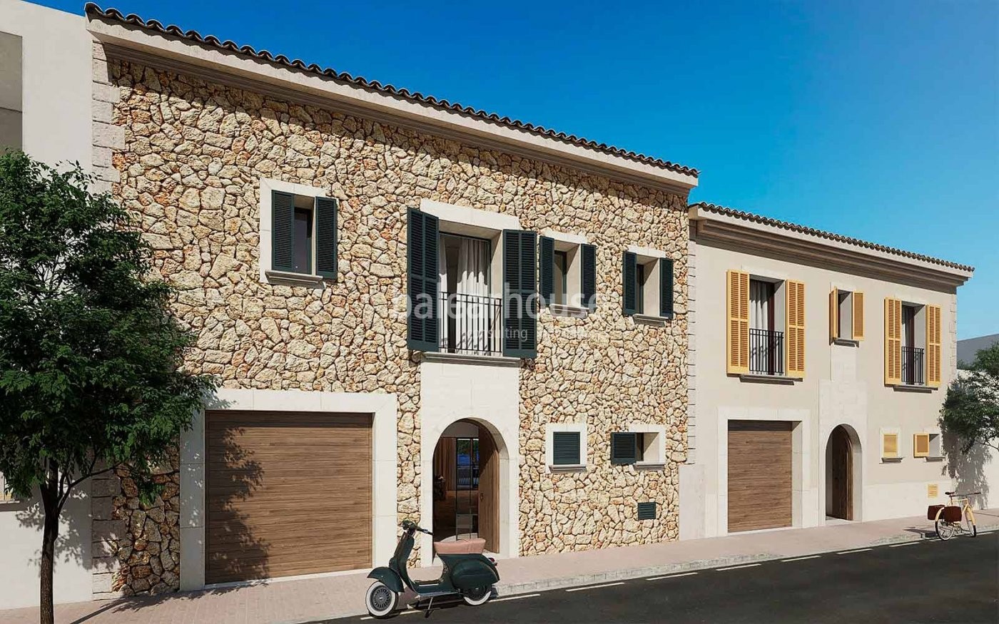 Proyecto de casa de pueblo espectacular con piscina en Ses Salines