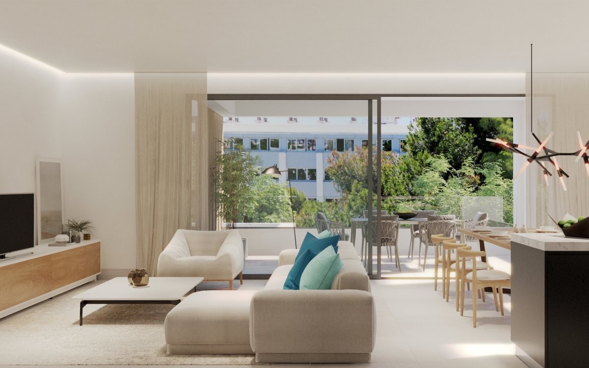 Moderno proyecto de obra nueva en un tranquilo y verde entorno de Palma donde querer vivir
