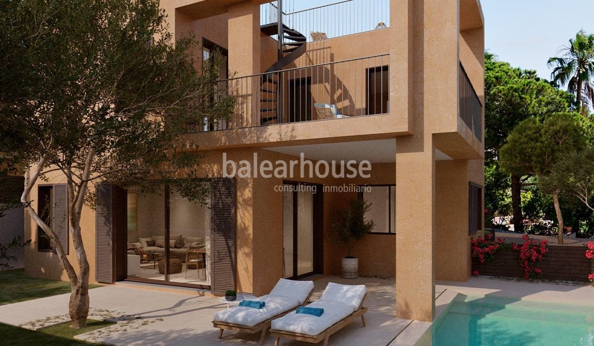 Calidad y bienestar en este proyecto de chalets cerca de preciosas playas en el este de Mallorca.