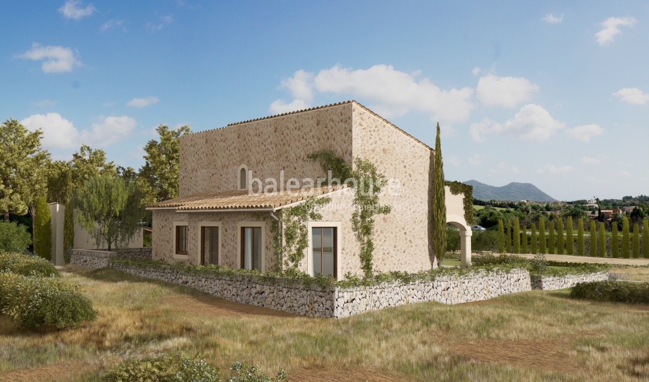 Beautiful newly built finca next to the golf course full of light, comfort and close to beaches