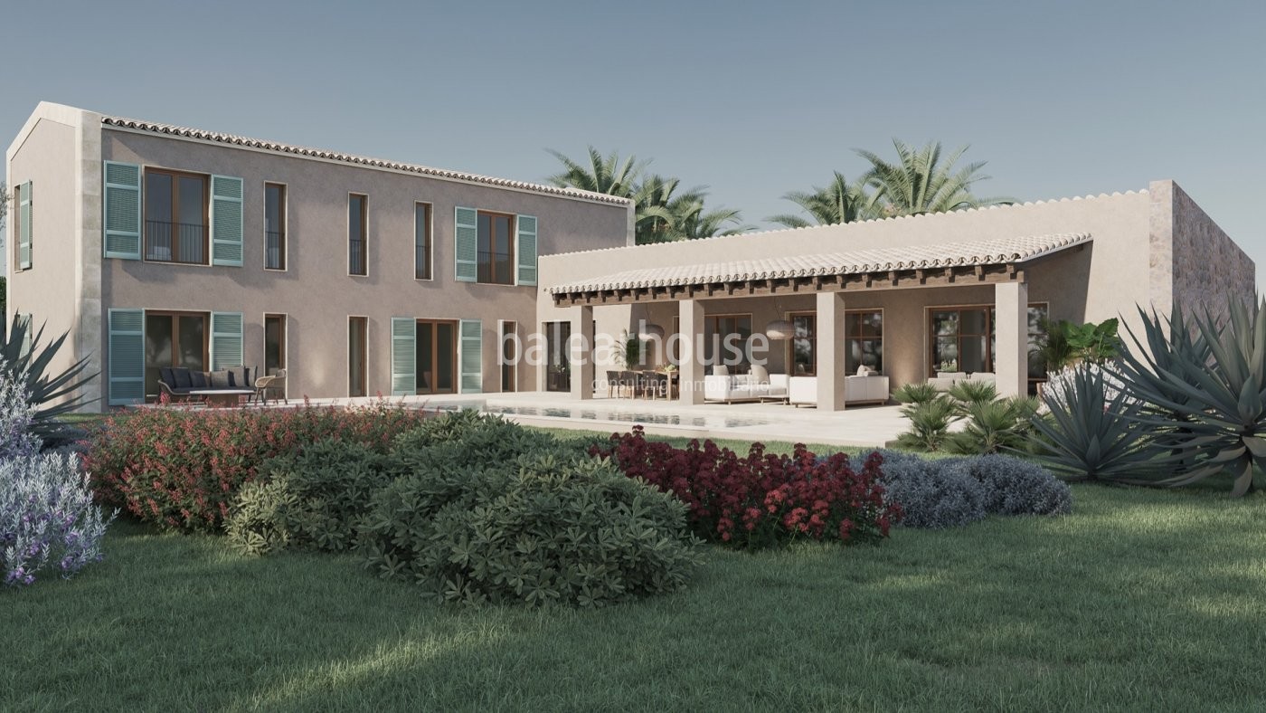 Impecable finca de obra nueva en Santanyí rodeada de naturaleza y confort cerca de preciosas playas