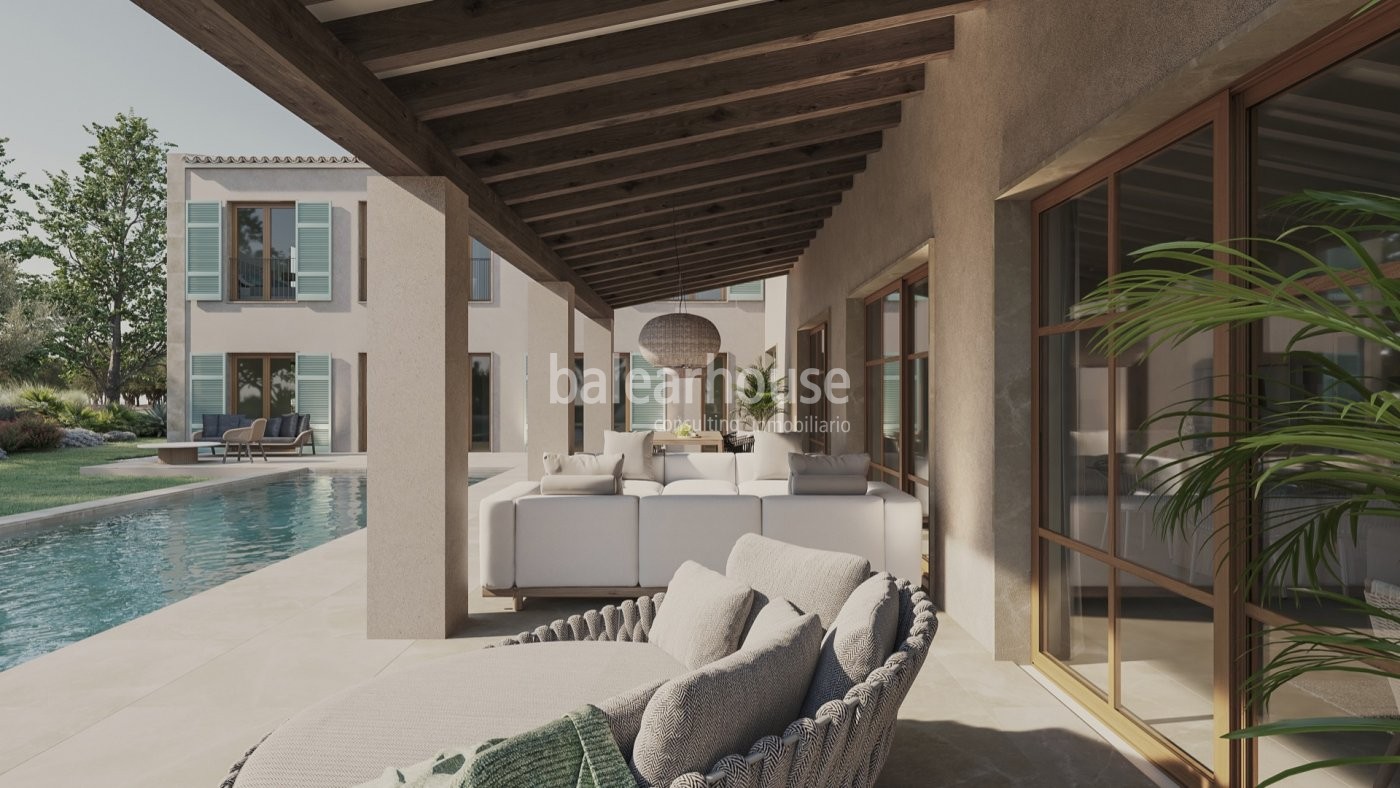 Impecable finca de obra nueva en Santanyí rodeada de naturaleza y confort cerca de preciosas playas