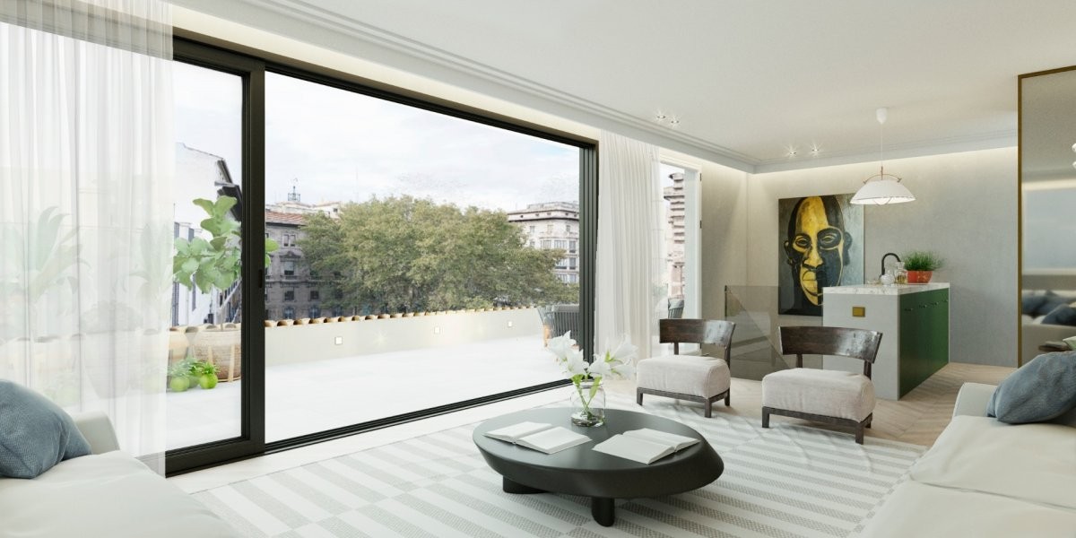 Duplex penthouse full of contemporary elegance and natural light in the historic center of Palma.