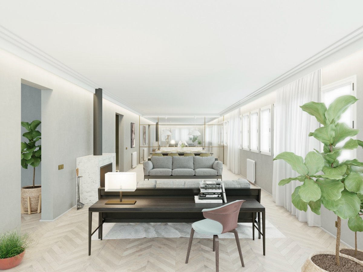 Helles Duplex-Penthouse in zeitgenössischer Eleganz im historischen Stadtkern von Palma