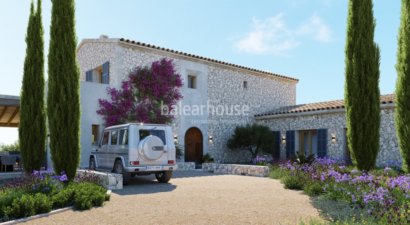 Privacidad y tranquilidad en esta finca de obra nueva con grandes espacios y preciosas vistas al mar