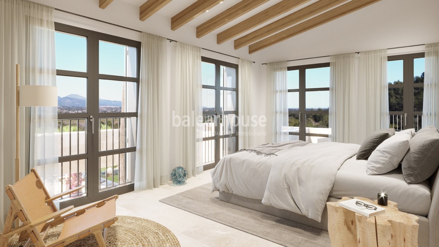 Zeitgenössisches Design in dieser neuen Finca im Einklang mit der Natur in Santa Maria.