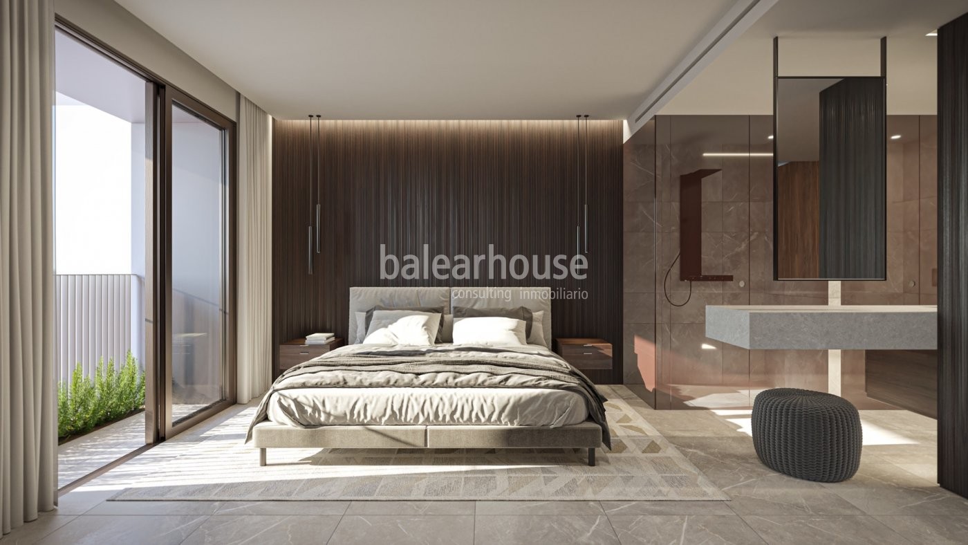 Exclusivos áticos de obra nueva en Palma con una arquitectura y diseño de excepción.