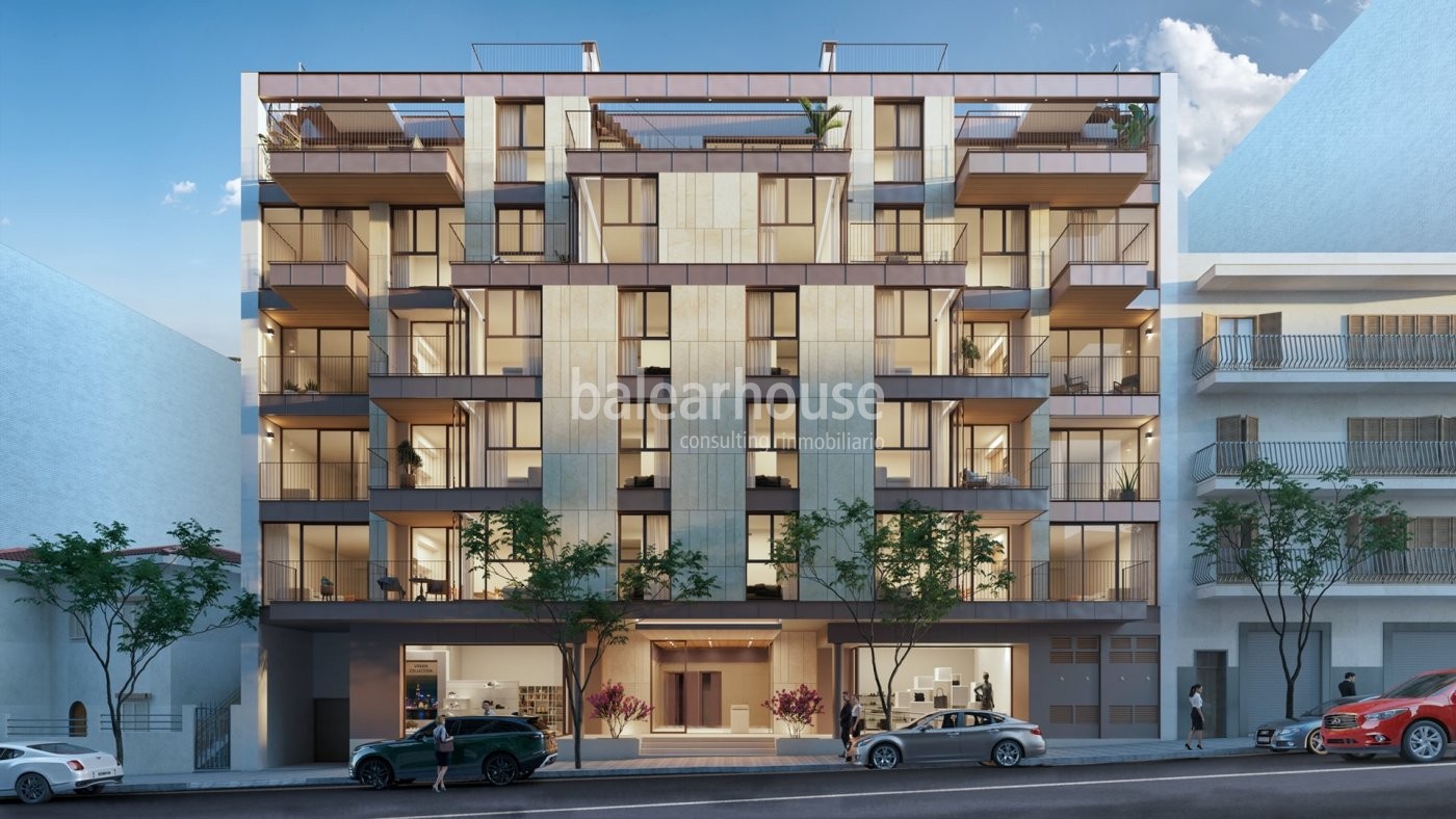 Excelente proyecto nuevo de viviendas en el centro de Palma con el diseño más contemporáneo