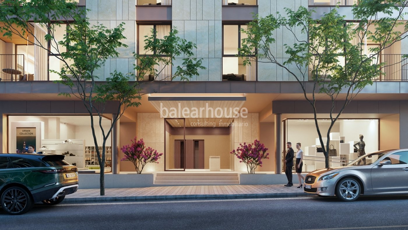 Excelente proyecto nuevo de viviendas en el centro de Palma con el diseño más contemporáneo