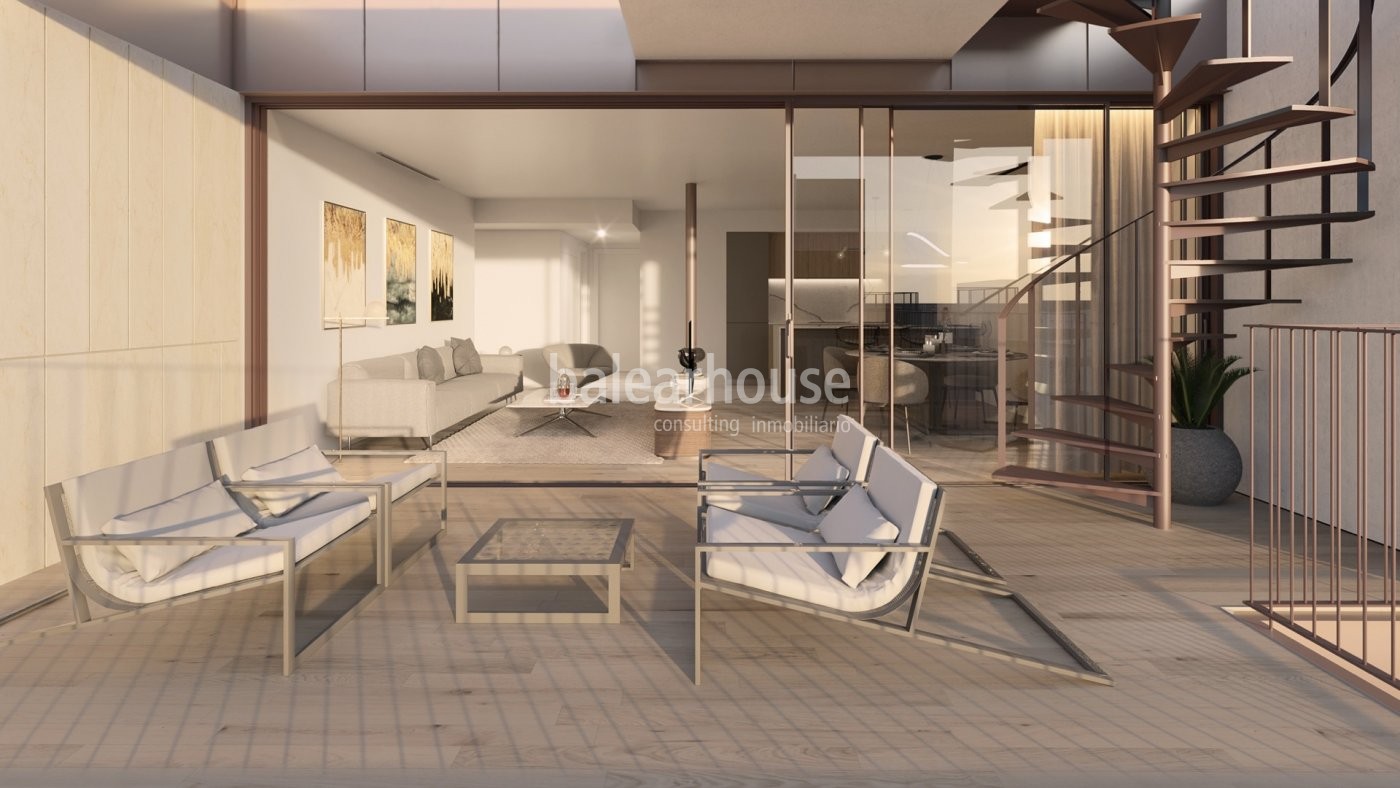 Ausgezeichnetes neues Wohnprojekt im Zentrum von Palma mit modernstem Design