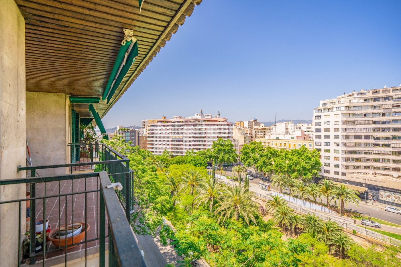 Piso con terrazas y vistas espectaculares en Paseo Mallorca